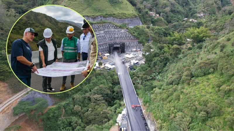 La Gobernación de Antioquia y la Alcaldía de Medellín asumirán la financiación y ejecución de obras adicionales en el tramo 1 del Túnel del Toyo. Foto: cortesía