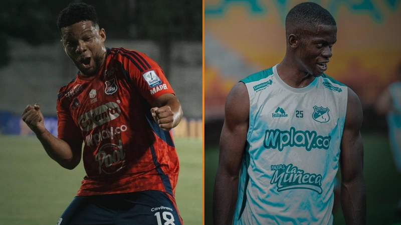Medellín y Deportivo Cali son quienes tienen más probabilidades de ingresar al grupo de los ocho. Tomado de DIM-Oficial y @DeportivoCaliCP.