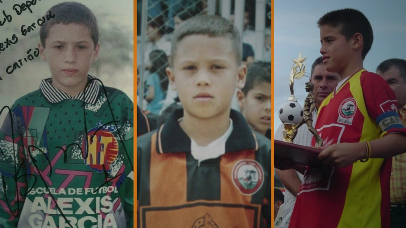 David Ospina, Juan Fernando Quintero y James Rodríguez derrocharon talento en el Baby Fútbol. Tomado de COLPRENSA y redes sociales.