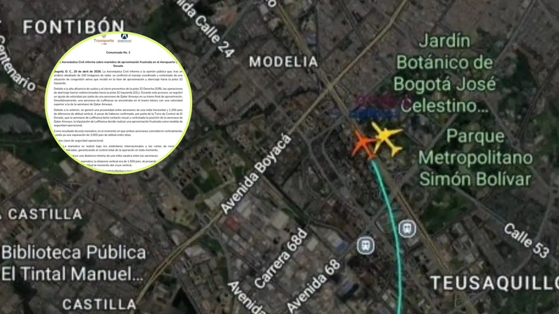 Aeronáutica Civil pide no sobredimensionar el caso en el que supuestamente dos aeronaves casi chocan. Foto: Redes sociales.