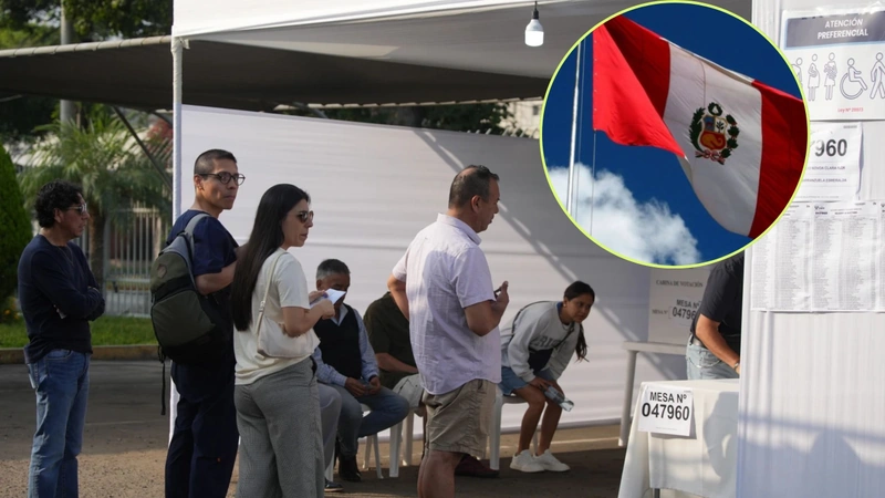 Fotografía de cómo avanza la jornada electoral en Perú. Foto: redes sociales.