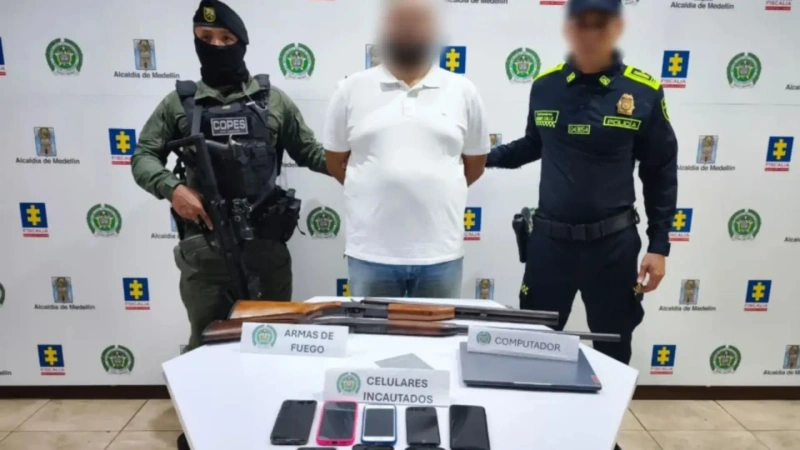 Alias ‘Toco’, identificado como Jorge Iván Gómez Restrepo, acumuló más de 25 años de trayectoria criminal. Foto: cortesía.