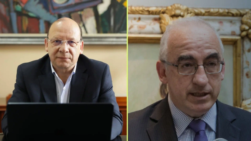 El ministro de Hacienda, Germán Ávila, y el gerente del Banco de la República, Leonardo Villar. Fotos: cortesía