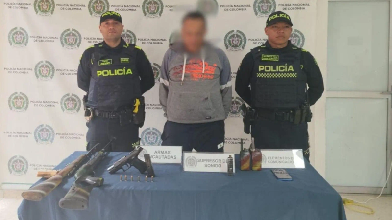 El operativo para capturar a alias 'Gomelo' se activó luego de que una mujer alertara sobre una posible agresión. Foto: cortesía.