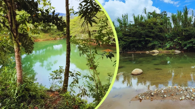 Conozca este charco del Oriente antioqueño. Capturas de pantalla del canal de Youtube de Uy que Parche.