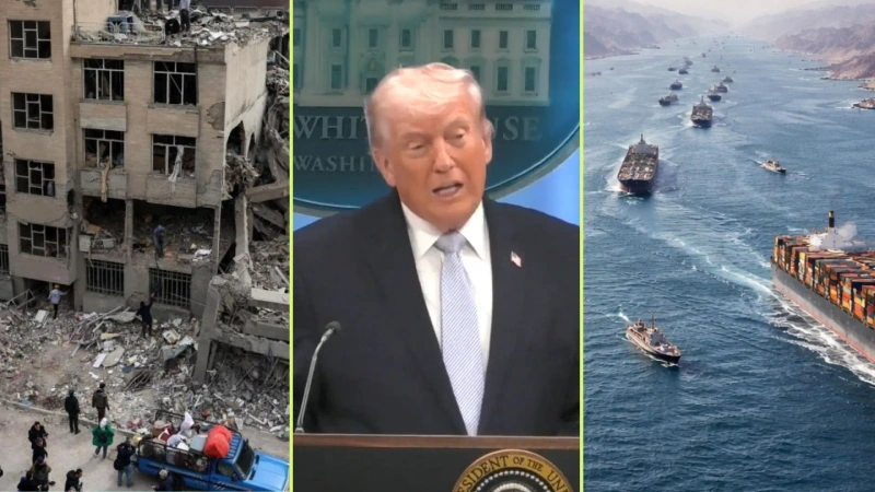 Trump amenaza con destruir infraestructura en Irán si no reabre el estrecho de Ormuz. Foto: Redes sociales.