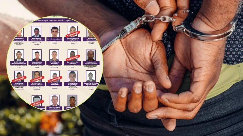 El cartel incluye 18 personas señaladas por delitos como feminicidio, tentativa de feminicidio y violencia sexual. Foto: cortesía.