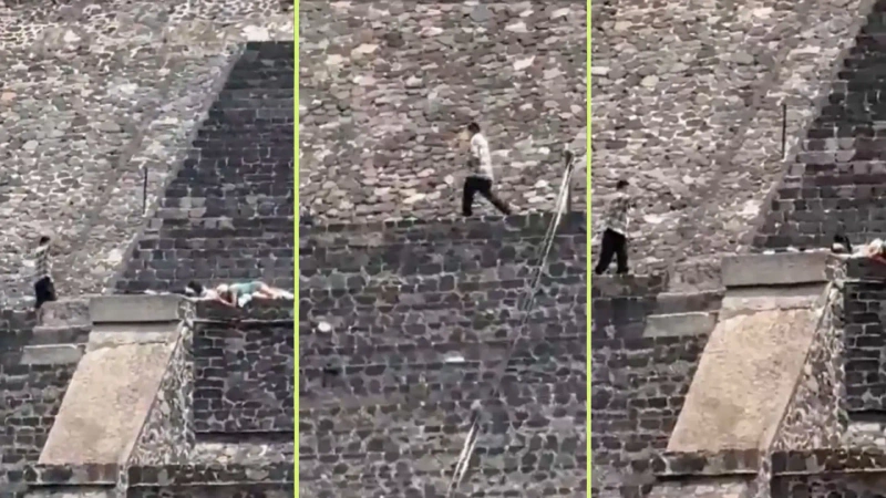 El embajador de Colombia en México, Carlos Fernando García Manosalva, aseguró que los turistas recorrían el sitio cuando comenzaron los disparos. Foto: capturas de video