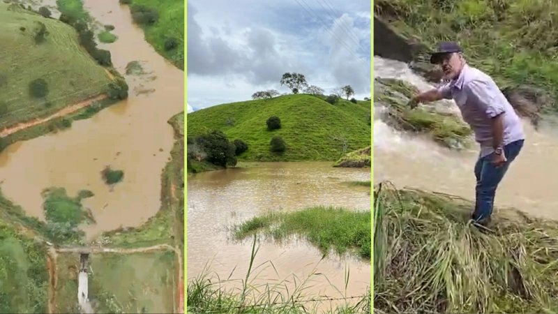 Campesinos de Yolombó temen porque la estructura tiene fisuras y en cualquier momento puede ceder, provocando grandes inundaciones. Fotos. cortesía