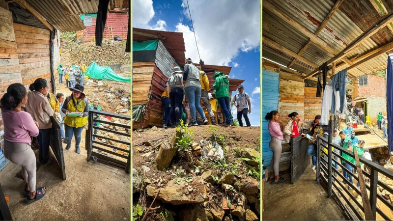 Para acelerar el proceso, una comisión interinstitucional con cerca de 30 funcionarios recorre la zona casa a casa. Foto: cortesía.