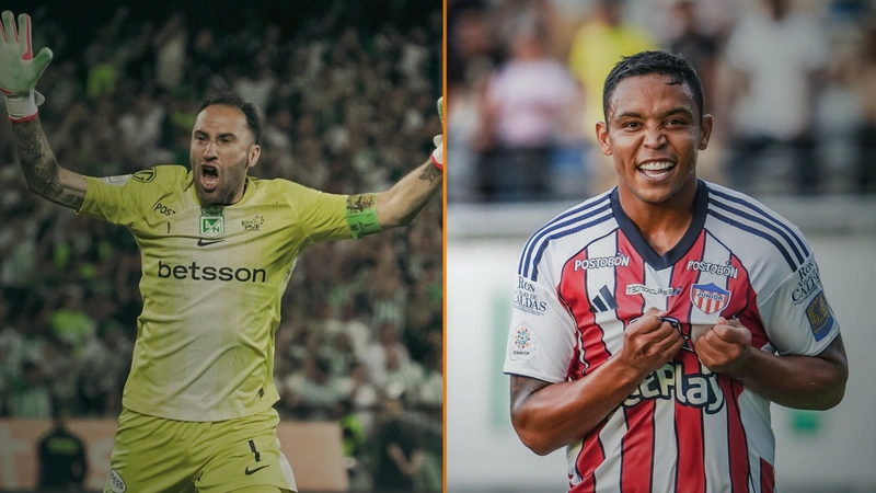 El nuevo campeón del fútbol colombiano se conocerá el próximo lunes 8 de junio. Tomado de Atlético Nacional y Junior.