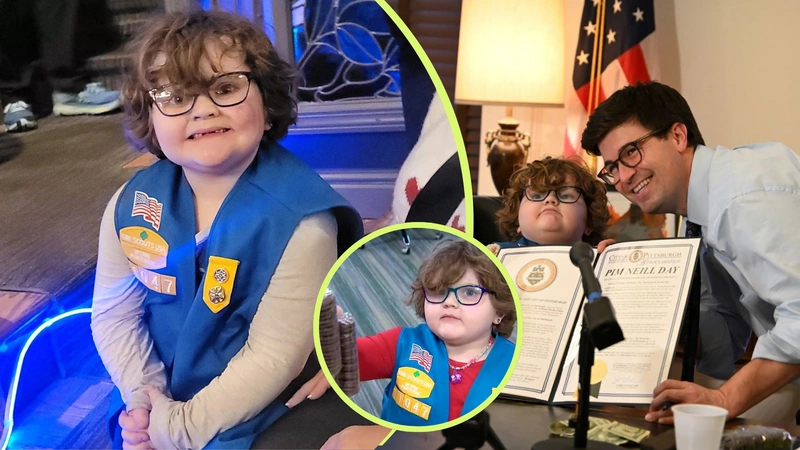 Pim Neill convirtió una campaña de galletas en una historia viral de inclusión y perseverancia. Fotos: Pittsburgh Post-Gazette, PHOTO COURTESY LUKE ANORAK-NEILL