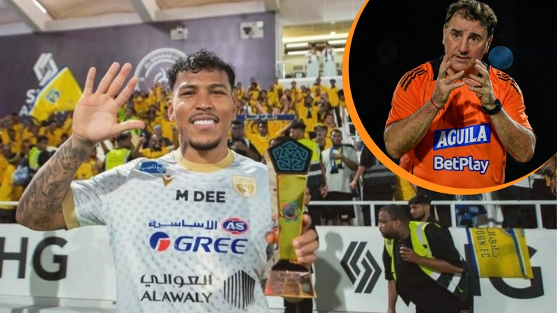 En la presente temporada, Roger Martínez ha marcado 23 goles con su equipo Al-Taawoun. Tomado de @rogermatinez94 y FCF.