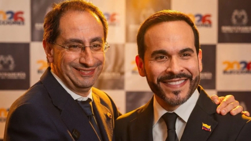 Abelardo de la Espriella, presidente electo de Colombia, y José Manuel Restrepo, vicepresidente electo. Foto: cortesía