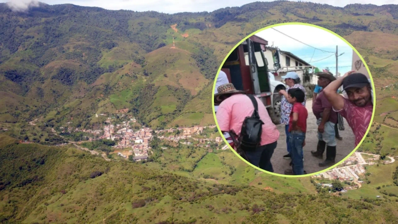 Los combates obligaron a decenas de familias a abandonar sus hogares en Briceño. Foto: cortesía