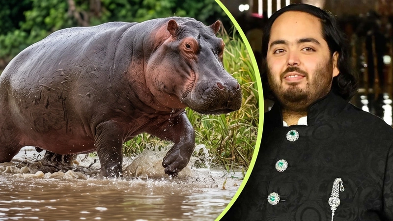Anant Ambani, heredero de una fortuna de 39.000 millones de dólares, busca trasladar los hipopótamos a su santuario en India. Descubre aquí. Fotos: Get Smart