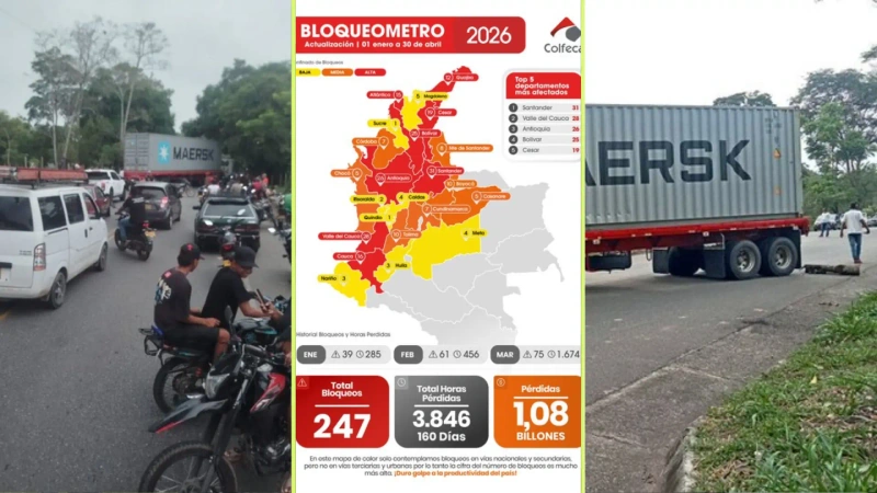 Protestas en Caucasia dejan nuevas afectaciones al transporte de carga.
