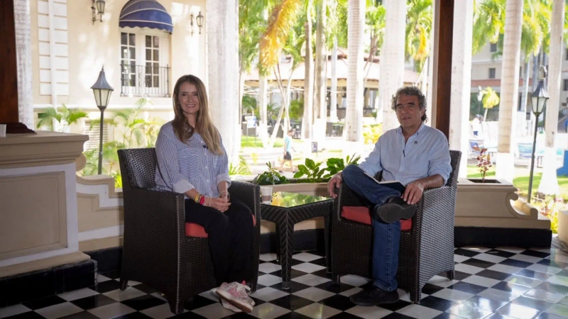 Sergio Fajardo y Paloma Valencia finalmente se sentaron a conversar este sábado 23 de mayo en Barranquilla. Foto: cortesía.