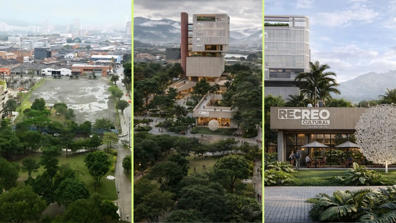 El Recreo Cultural Ciudad del Río hace parte de un paquete de cinco espacios culturales que Medellín planea construir en distintos sectores. Fotos: cortesía
