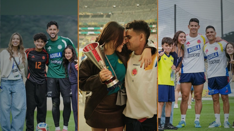 Familias de la Selección Colombia los sorprenden en Guadalajara previo al partido frente a RD del Congo. Foto: Tomadas de redes sociales @angelitamariabol;@gera25ponce;@d_ospina1