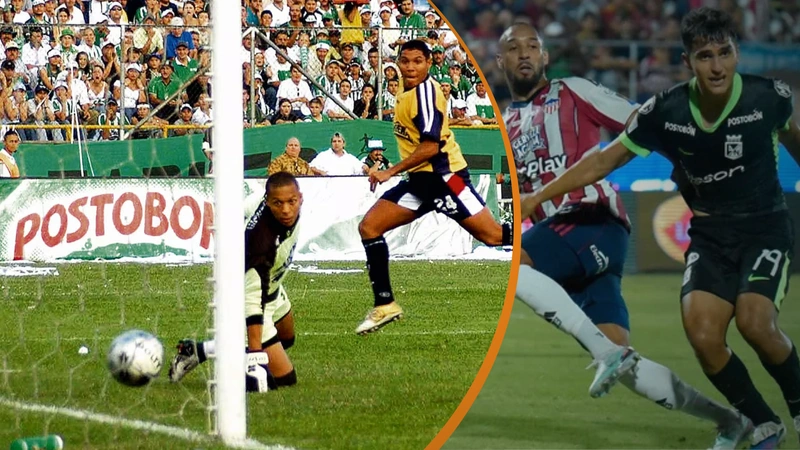 La final del torneo clausura 2004 entre 'verdolagas' y 'tiburones' tuvo un marcador global de 5-5. Tomado de El Heraldo y VizzorImage.