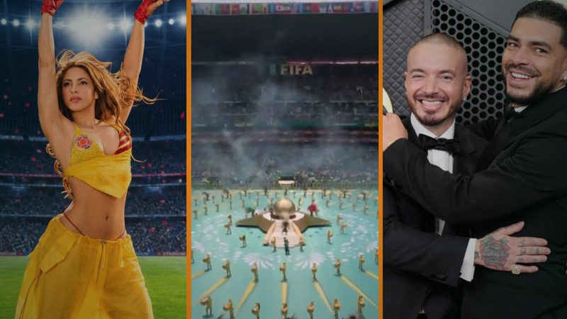 La inauguración del Mundial contó con shows de danza, elementos alusivos al país anfitrión y el Modo Antioqueño en el concierto. Tomado de Shakira, AFP y screenshot.