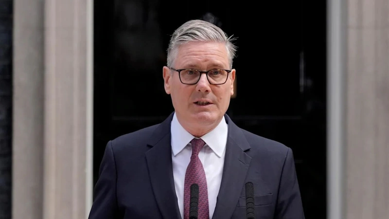 Keir Starmer en el momento de su renuncia. Foto: captura de video de X @Keir_Starmer