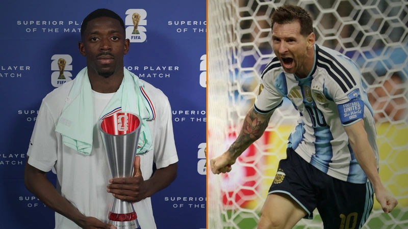 Lionel Messi lidera la tabla de goleadores del Mundial, seguido por Ousmane Dembélé. Tomado de @equipedefrance y @Argentina.