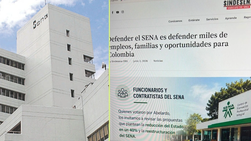 Trabajadores del Sena en Medellín denuncian presunto uso de correos institucionales para promover candidatura de Iván Cepeda. Fotos: cortesía