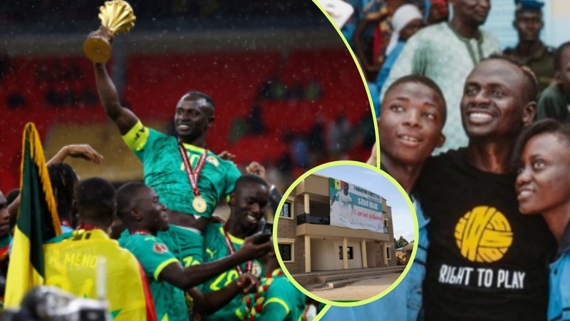 Sadio Mané ha usado parte de su éxito en el fútbol para financiar obras sociales en Bambali, su pueblo natal en Senegal. Fotos: Gretty- 26 deportes