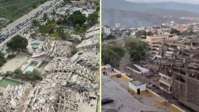 Panorámicas de ciudades de Venezuela luego de los dos terremotos ocurridos este 24 de junio. Fotos: capturas de video