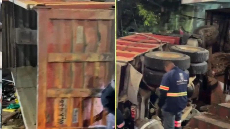 Al parecer, una falla mecánica ocasionó el accidente. Fotos: cortesía