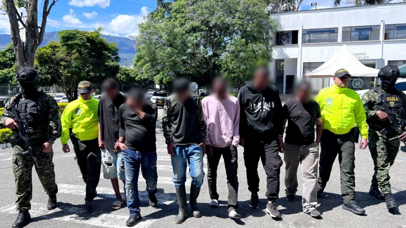 La captura se realizó en zona rural de Pueblorrico durante la operación Themis de Policía y Ejército. Foto: cortesía.