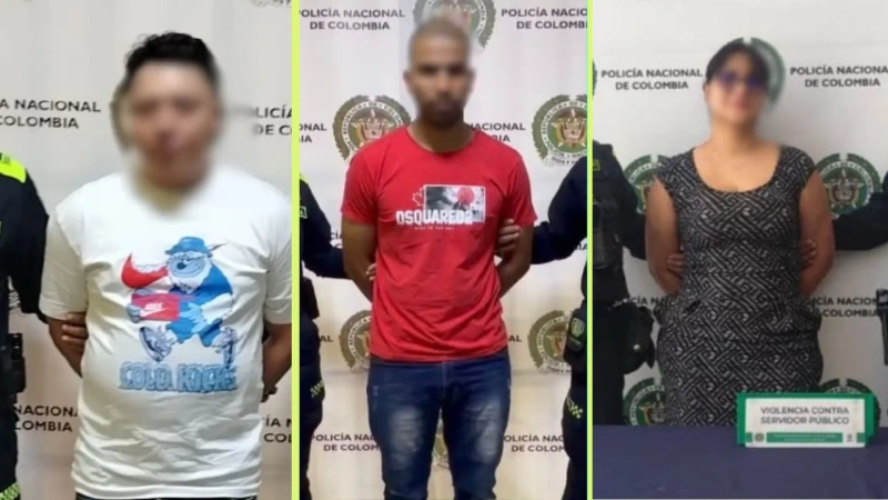 El acompañamiento policial se dio hasta la medianoche. Fotos: cortesía Policía Metropolitana del Valle de Aburrá