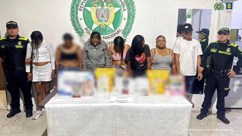 Indicó la Fiscalía que los menores eran usados durante jornadas que se extendían hasta la madrugada. Foto: cortesía Fiscalía.