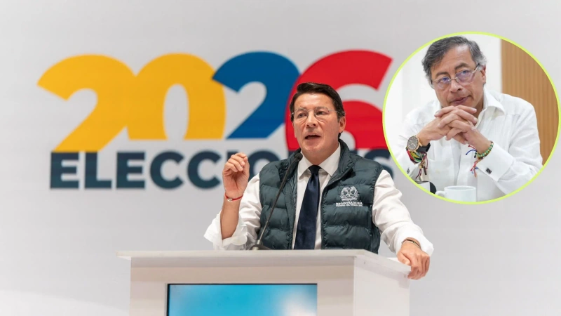 El presidente Gustavo Petro aseguró que, supuestamente, sumaron 800.000 cédulas al censo oficial y cuestionó la validez del preconteo electoral. Fotos: cortesía
