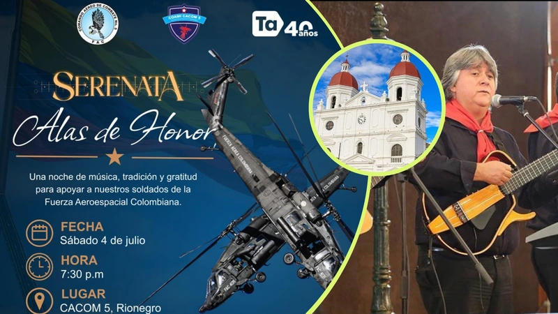Serenata Alas de Honor reunirá música y solidaridad en apoyo a las obras sociales del CACOM 5. Fotos: Antioquia es Mágica - Teleantioquia archivo