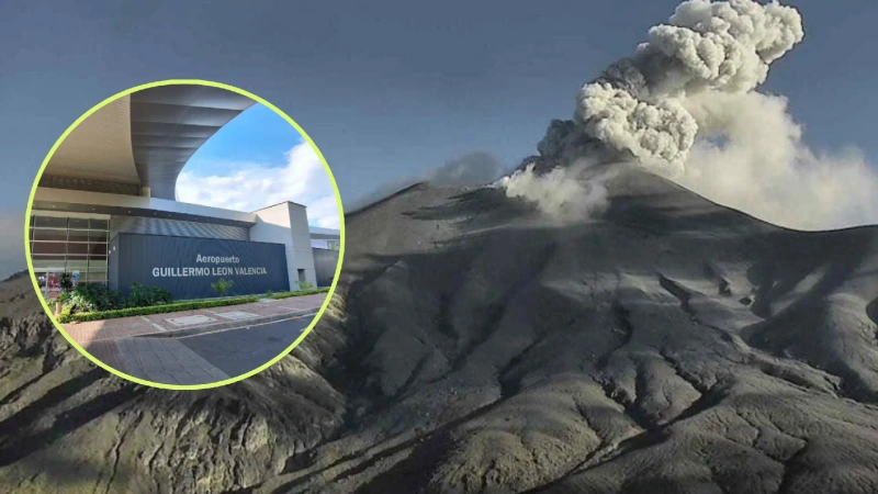 Debido a la actividad del volcán Puracé, registrada en los últimos días, la Aeronáutica Civil suspendió temporalmente las operaciones del aeropuerto de Popayán. Fotos: Archivo particular