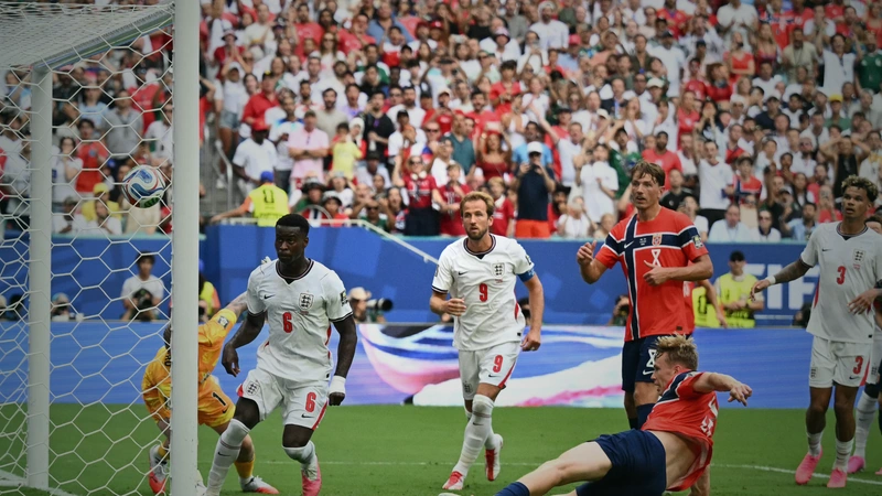 Noruega desaprovecha la oportunidad de sacar la delantera y asegurar el cupo a la semifinal luego de invalidarse el gol de Heggem por falta previa de Haaland. Foto: AFP.