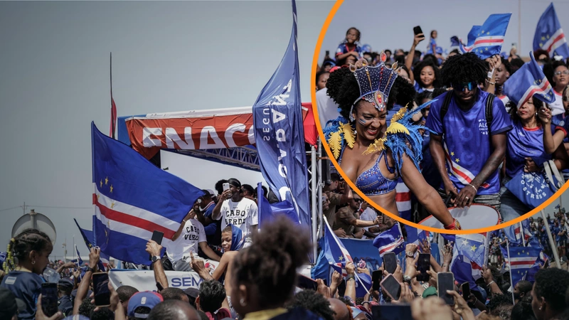 Como si hubieran quedado campeones del mundo, así fue el recibimiento de los jugadores de Cabo Verde en su país luego de ser eliminado por Argentina en los dieciseisavos de final del Mundial 2026. Foto: AFP.