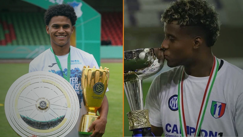 Tiago Poller y Dilan Zárate aún pueden ser convocados a la selección Colombia. Tomado de AFP y @dilanzarate07.