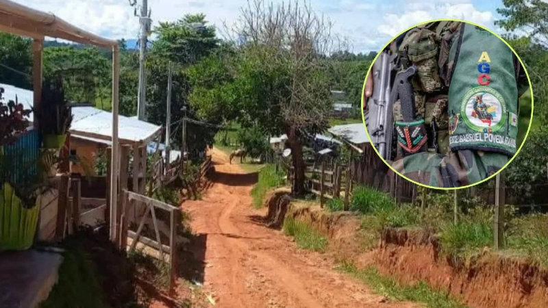 Tras la incursión armada del Clan del Golfo en la vereda Lejanías, de Remedios, se teme por una confrontación entre ilegales. Foto: Redes sociales