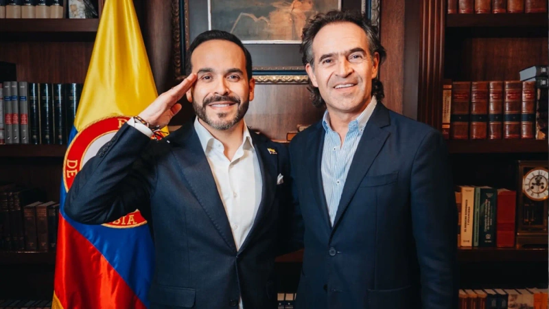 El presidente electo, Abelardo de la Espriella, se reunió en Barranquilla con el alcalde de Medellín, Federico Gutiérrez, para definir una hoja de ruta conjunta. Foto: cortesía