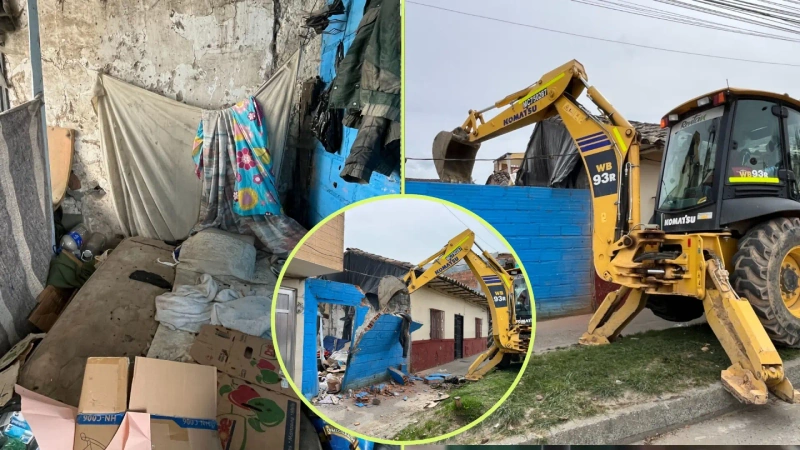 La Gobernación de Antioquia completa 53 focos de inseguridad demolidos desde 2024. Fotos: cortesía Gobernación de Antioquia