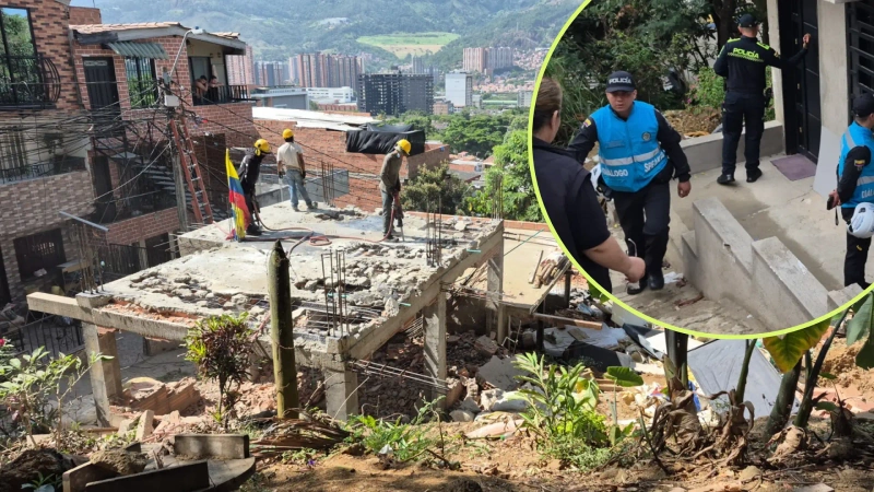 El el operativo de demolición de las viviencias ilegales participaron diferentes dependencias de la Alcaldía y se tuvo acompañamiento de la Policía. Fotos: Cortesía