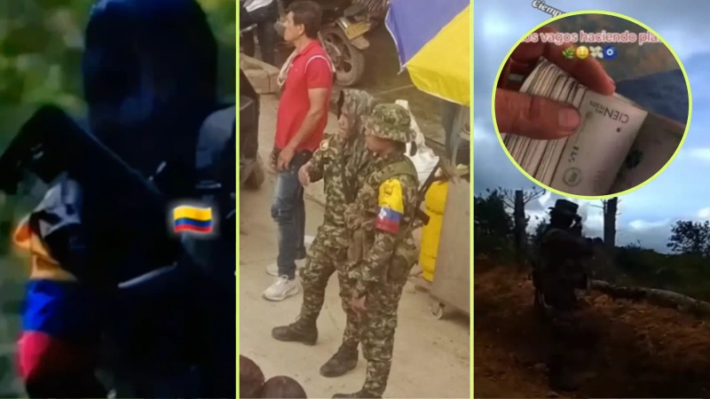 Las disidencias usan jovencitas para publicar videos, se muestran entre la gente y patrullando, así como en enfrentamientos. Estas son las estrategias de la estructura criminal. Fotos: Redes sociales