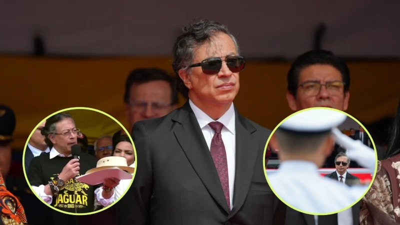 El saliente presidente dio su discurso en la localidad de Ciudad Bolívar. Fotos: cortesía Presidencia de la República.