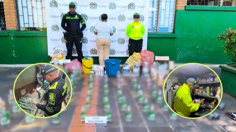 Las autoridades invitan a la ciudadanía a denunciar cualquier irregularidad relacionada con el contrabando, la adulteración o la comercialización ilegal de mercancías. Fotos: cortesía Policía Metropolitana del Valle de Aburrá