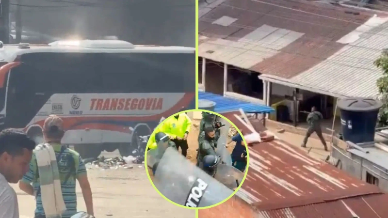 Autoridades aseguraron que su reacción en Segovia fue para mantener el orden público. Foto: Screenshot