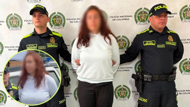 La mujer fue capturada y presentada a la Fiscalía que le imputará el delito de maltrato animal agravado. Foto: Cortesía